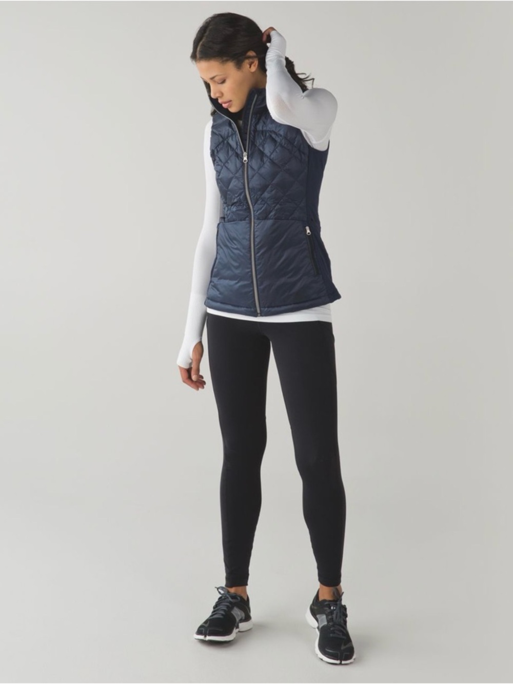 lululemon athletica Navy Quilted Vest Pf Sf